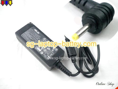 ASUS Eee PC 1005HA adapter, 19V 2.1A Eee PC 1005HA laptop computer ac adaptor, ASUS19V2.1A40W-2.31x0.7mm