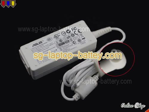 ASUS Eee PC 1005HA-B adapter, 19V 2.1A Eee PC 1005HA-B laptop computer ac adaptor, ASUS19V2.1A40W-2.31x0.7mm-W