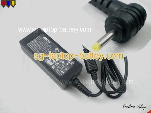 ASUS Eee PC 1005HA-E adapter, 19V 2.1A Eee PC 1005HA-E laptop computer ac adaptor, ASUS19V2.1A40W-2.31x0.7mm