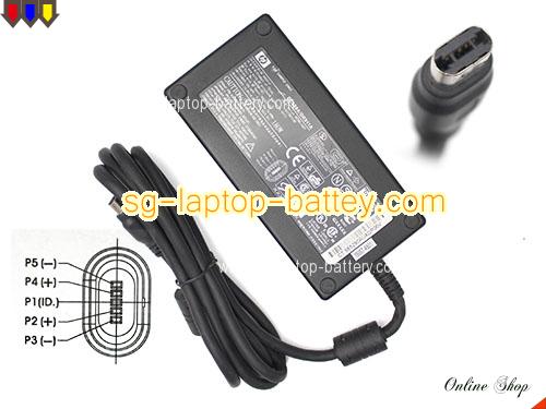  image of COMPAQ DR911A ac adapter, 19V 9.5A DR911A Notebook Power ac adapter HP19V9.5A180W-OVALMUL