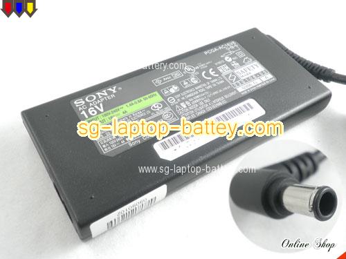 SONY PCG-505GX adapter, 16V 4A PCG-505GX laptop computer ac adaptor, SONY16V4A64W-6.5x4.4mm-Slim