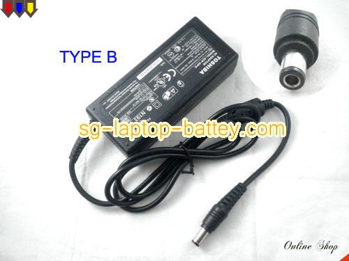 TOSHIBA SATELLITE 220CDS (16MB-BASE) adapter, 15V 3A SATELLITE 220CDS (16MB-BASE) laptop computer ac adaptor, TOSHIBA15V3A45W-6.0x3.0mm-TYPE-B