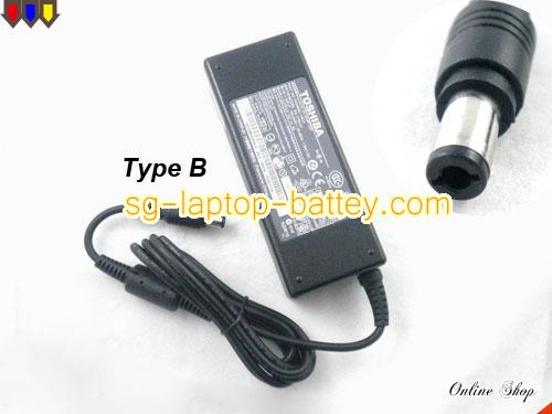 TOSHIBA SATELLITE 225CDS adapter, 15V 5A SATELLITE 225CDS laptop computer ac adaptor, TOSHIBA15V5A75W-6.0x3.0mm-TYPE-B