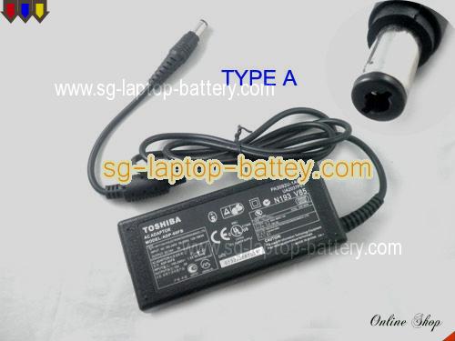 TOSHIBA TECRA 700CDT adapter, 15V 3A TECRA 700CDT laptop computer ac adaptor, TOSHIBA15V3A45W-6.0x3.0mm-TYPE-A