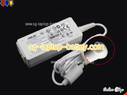 ASUS Eee PC 1005HA-PU1X-BK adapter, 19V 2.1A Eee PC 1005HA-PU1X-BK laptop computer ac adaptor, ASUS19V2.1A40W-2.31x0.7mm-W