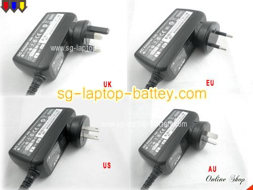 ACER ASPIRE ONE AO532H-2067 adapter, 19V 2.15A ASPIRE ONE AO532H-2067 laptop computer ac adaptor, ACER19V2.15A-SHAVER