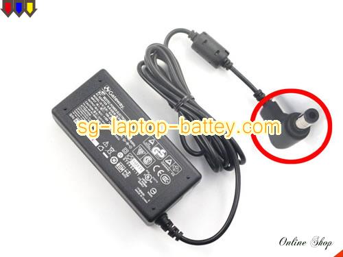  image of GATEWAY 6500946 ac adapter, 19V 3.42A 6500946 Notebook Power ac adapter GATEWAY19V3.42A65W-5.5x2.5mm