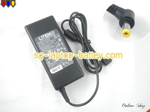 ACER TRAVELMATE 2350 adapter, 19V 4.74A TRAVELMATE 2350 laptop computer ac adaptor, ACER19V4.74A90W-5.5x1.7mm-RIGHT-ANGEL