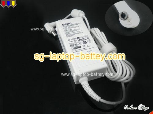  image of BENQ S41 ac adapter, 19V 3.42A S41 Notebook Power ac adapter BENQ19V3.42A65W-5.5x2.5mm-W