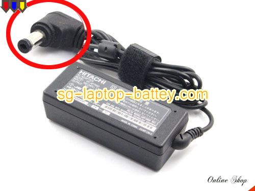  image of HITACHI PC-AP7500 ac adapter, 19V 2.64A PC-AP7500 Notebook Power ac adapter HITACHI19V2.64A50W4.8x1.7mm