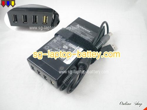 LENOVO THINKPAD X60S 1702 adapter, 20V 3.25A THINKPAD X60S 1702 laptop computer ac adaptor, LENOVO20V3.25A65W-7.5x5.5mm-with-USB