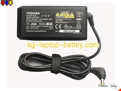 TOSHIBA SD-P1700 adapter, 12V 2A SD-P1700 laptop computer ac adaptor, TOSHIBA12V2A24W-5.5x3.0mm