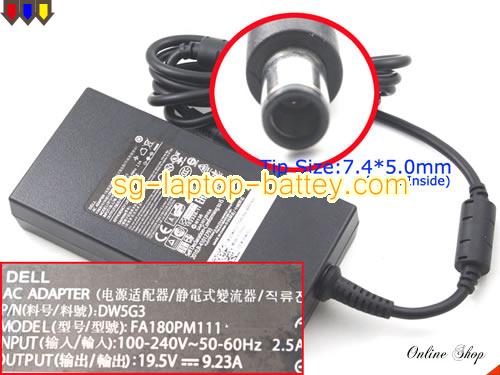 DELL ALW17D-738 adapter, 19.5V 9.23A ALW17D-738 laptop computer ac adaptor, DELL19.5V9.23A180W-7.4x5.0mm