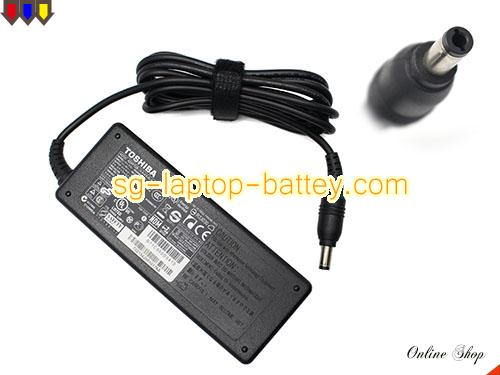 TOSHIBA SATELLITE L635 adapter, 19V 3.95A SATELLITE L635 laptop computer ac adaptor, TOSHIBA19V3.95A75W-5.5x2.5mm