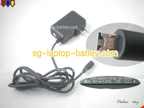  image of HTC EADP-15ZB B ac adapter, 9V 1.67A EADP-15ZB B Notebook Power ac adapter DELTA9V1.67A15W-HTC-US-B