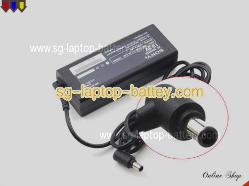 SONY VGN-SR19XN adapter, 19.5V 3.3A VGN-SR19XN laptop computer ac adaptor, SONY19.5V3.3A65W-6.5X4.4mm-VAIO