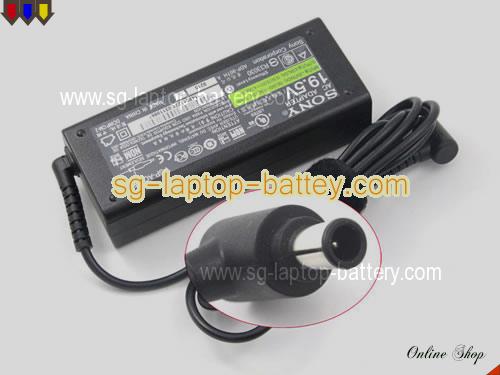 SONY VGN-SR19XN adapter, 19.5V 4.7A VGN-SR19XN laptop computer ac adaptor, SONY19.5V4.7A92W-6.5x4.4mm