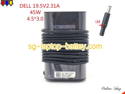 DELL XPS 12 L221X adapter, 19.5V 2.31A XPS 12 L221X laptop computer ac adaptor, DELL19.5V2.31A45W-4.5x3.0mm-Ty