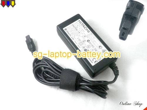  image of HITACHI PC-AP5800 ac adapter, 16V 2.8A PC-AP5800 Notebook Power ac adapter HITACHI16V2.8A40W-3holes