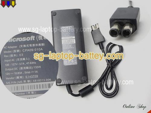  image of MICROSOFT E132068 ac adapter, 12V 10.83A E132068 Notebook Power ac adapter MICROSOFT12V10.83A130W-2holes