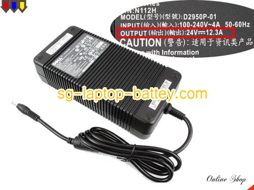  image of DELL N112H ac adapter, 24V 12.3A N112H Notebook Power ac adapter DELL24V12.3A300W-5.5x2.5mm