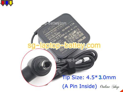 ASUS U38N adapter, 19V 3.42A U38N laptop computer ac adaptor, ASUS19V3.42A-4.5x3.0mm-SQ