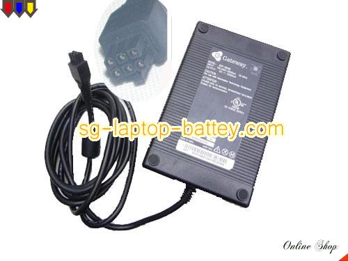 GATEWAY PROFILE 4 adapter, 12V 15A PROFILE 4 laptop computer ac adaptor, GATEWAY12V15A180W-6hole