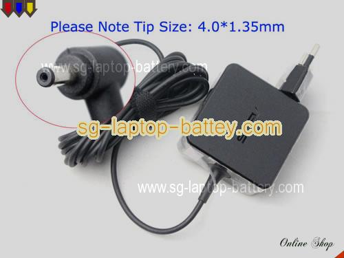  image of ASUS AD890526 ac adapter, 19V 1.75A AD890526 Notebook Power ac adapter ASUS19V1.75A33W-4.0X1.35mm-EU