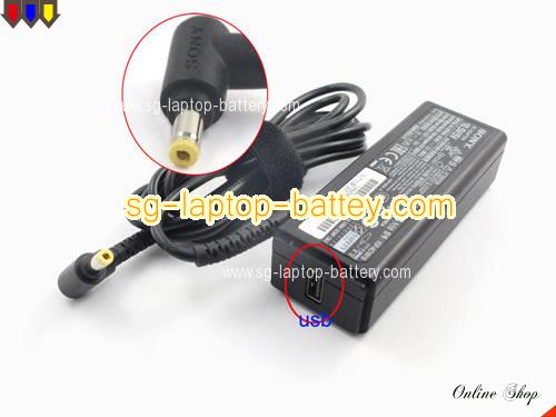 SONY VAIO SVP132A1CM adapter, 10.5V 3.8A VAIO SVP132A1CM laptop computer ac adaptor, SONY10.5V3.8A45W4.8X1.7mm-USB