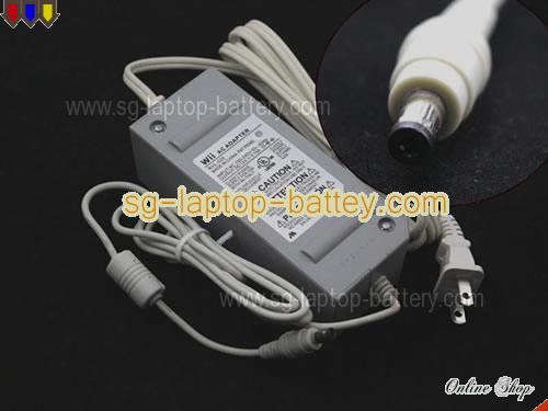  image of WII RVL-020 ac adapter, 12V 5.15A RVL-020 Notebook Power ac adapter WII12V5.15A62W-5.5x2.5mm-US-G