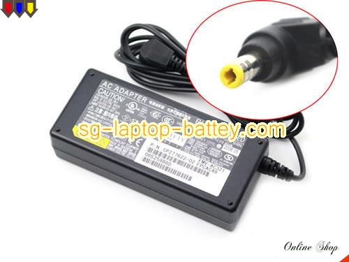 FUJITSU FMV-BIBLO adapter, 19V 3.37A FMV-BIBLO laptop computer ac adaptor, FUJITSU19V3.37A64W-5.5x2.5mm