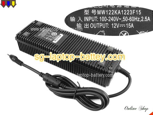  image of AULT MW122KA1223F15 ac adapter, 12V 15A MW122KA1223F15 Notebook Power ac adapter AULT12V15A180W-5.5x2.5mm