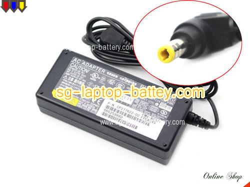 FUJITSU FMV-BIBLO NB55J/T adapter, 19V 3.37A FMV-BIBLO NB55J/T laptop computer ac adaptor, FUJITSU19V3.37A64W-5.5x2.5mm