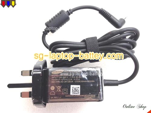 SAMSUNG E700T1C-A01US adapter, 12V 2.2A E700T1C-A01US laptop computer ac adaptor, SAMSUNG12V2.2A26W-2.5x0.7mm-UK