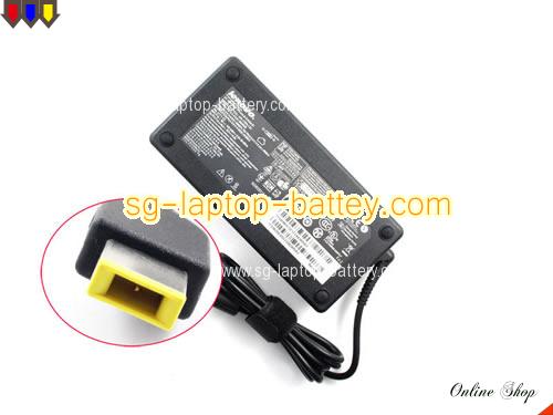 LENOVO ERAZER Y40 adapter, 20V 8.5A ERAZER Y40 laptop computer ac adaptor, LENOVO20V8.5A170W-rectangle-pin