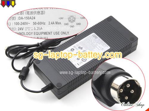  image of APD DA-150A24 ac adapter, 24V 6.25A DA-150A24 Notebook Power ac adapter APD24V6.25A150W-4PIN