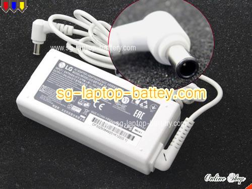 LG M2780DF adapter, 19V 3.42A M2780DF laptop computer ac adaptor, LG19V3.42A65W-6.5x4.4mm-W