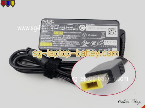 NEC PC-HZ550BAB adapter, 20V 2.25A PC-HZ550BAB laptop computer ac adaptor, NEC20V2.25A45W-rectangle