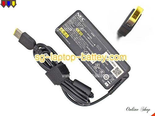 NEC PC-LZ550SSB adapter, 20V 3.25A PC-LZ550SSB laptop computer ac adaptor, NEC20V3.25A-65W-rectangle-pin-LONG