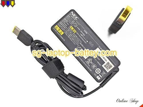 NEC PC-HZ650CA SERIES adapter, 20V 3.25A PC-HZ650CA SERIES laptop computer ac adaptor, NEC20V3.25A-65W-rectangle-pin-LONG