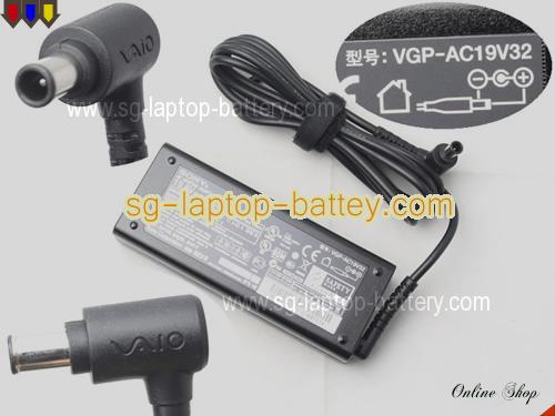 SONY CORE2DUOT7800 adapter, 19.5V 4.7A CORE2DUOT7800 laptop computer ac adaptor, SONY19.5V4.7A92W-6.5x4.4mm-VAIO