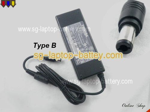 TOSHIBA DYNABOOK SATELLITE 1860 SA180P/4 adapter, 15V 5A DYNABOOK SATELLITE 1860 SA180P/4 laptop computer ac adaptor, TOSHIBA15V5A75W-6.0x3.0mm-TYPE-B