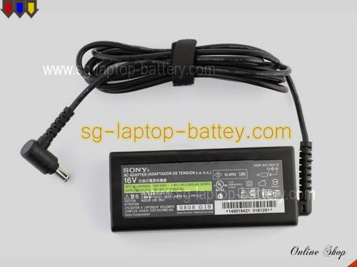 SONY PCG-GR9 adapter, 16V 4A PCG-GR9 laptop computer ac adaptor, SONY16V4A64W-6.5x4.4mm