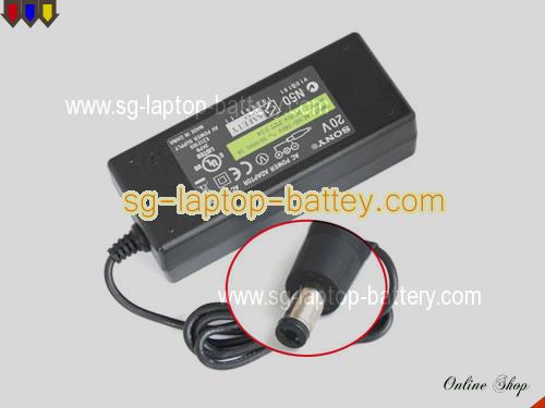  image of SONY AC-S20RDP ac adapter, 20V 2.5A AC-S20RDP Notebook Power ac adapter SONY20V2.5A45W-5.5x2.5mm