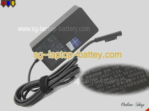 MICROSOFT SURFACE PRO 3 adapter, 15V 6.33A SURFACE PRO 3 laptop computer ac adaptor, MICROSOFT15V6.33A102W-SF1798