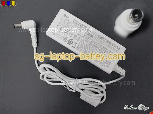 LG 24MT46D adapter, 19V 1.7A 24MT46D laptop computer ac adaptor, LG19V1.7A32W-6.4x4.4mm-W