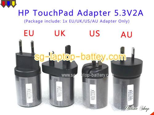 HP TOUCHPAD TABLET adapter, 5.3V 2A TOUCHPAD TABLET laptop computer ac adaptor, HP5.3V2A