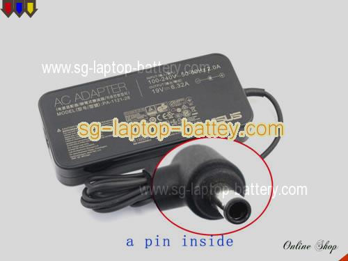 ASUS PU301LA adapter, 19V 6.32A PU301LA laptop computer ac adaptor, ASUS19V6.32A120W-4.5x3.0mm-Slim