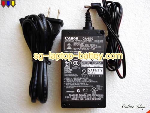 CANON CA-570 COMPACT adapter, 8.4V 1.5A CA-570 COMPACT laptop computer ac adaptor, CANON8.4V1.5A13W-4.0x1.7mm