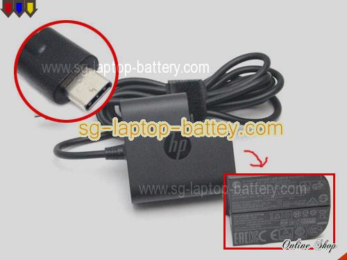 HP PAVILION X2 12-B010NR adapter, 20V 2.25A PAVILION X2 12-B010NR laptop computer ac adaptor, HP20V2.25A45W-Type-C